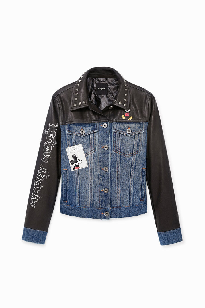 Giacca biker ibrida di Topolino, l'iconico personaggio Disney | Desigual