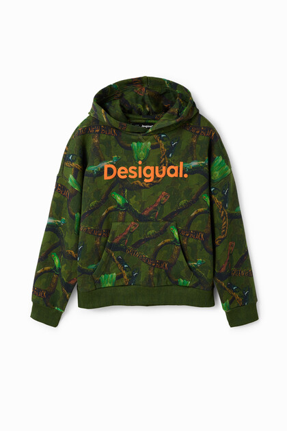 Bluza z kapturem moro