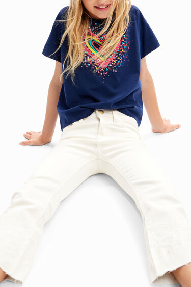 Sequinned heart t-shirt | Desigual