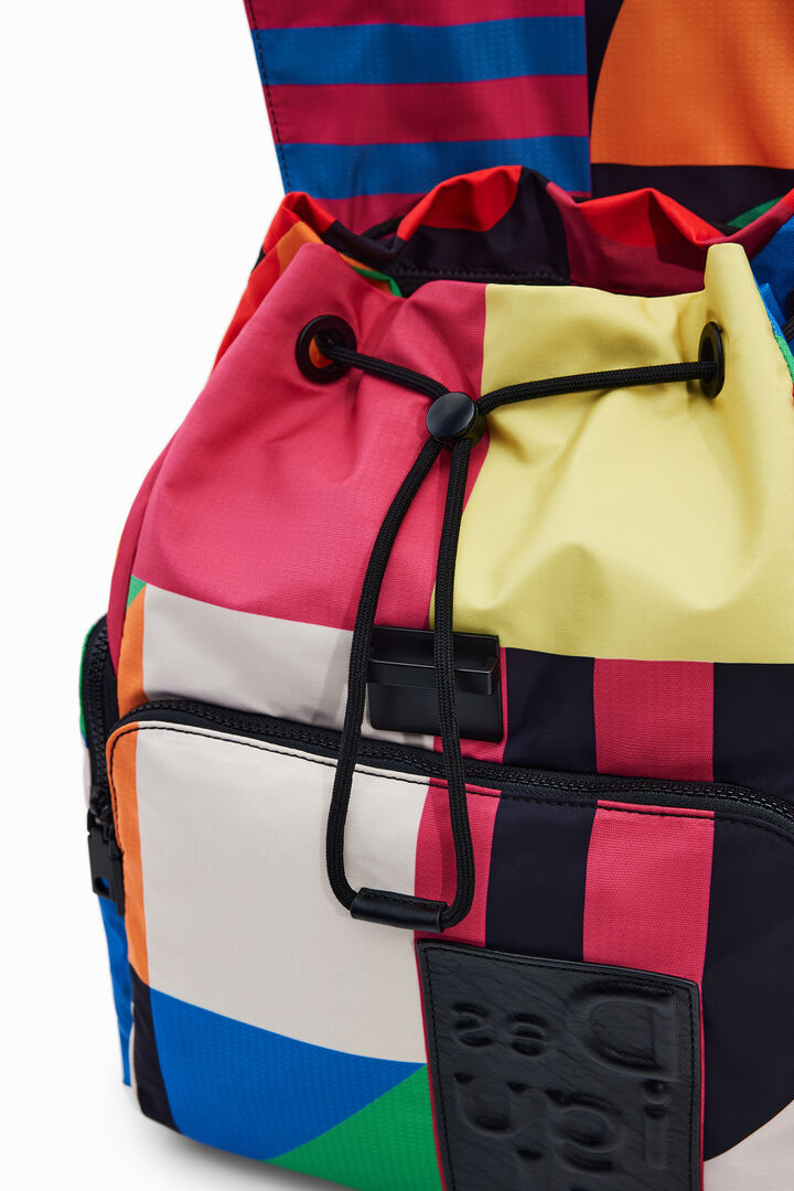 Large geometric backpack | Desigual