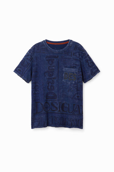 Camiseta logos tejido lavado | Desigual