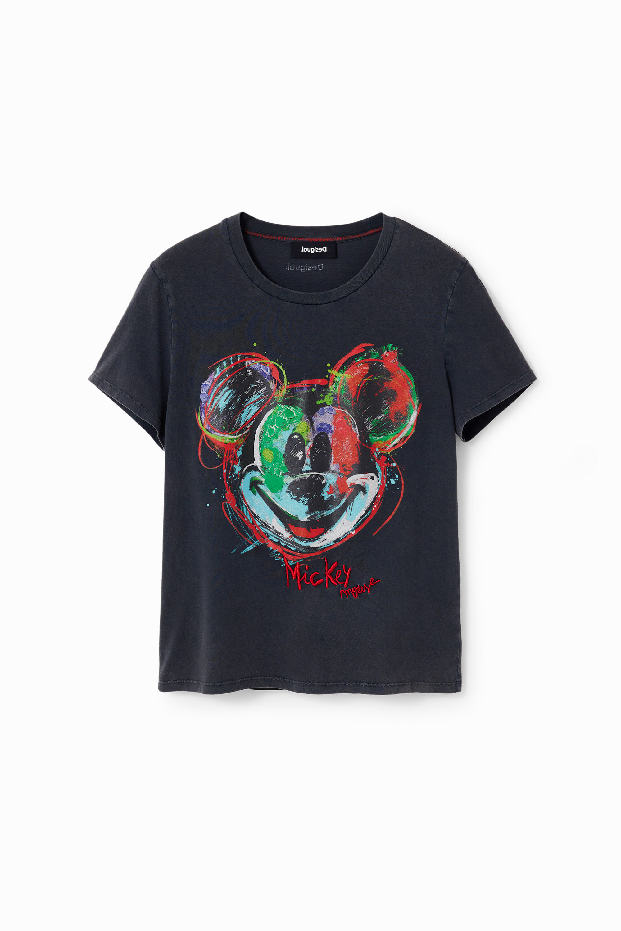 Desigual Vest_Mickey Pat Abito Casual Donna – Chemisier In Denim Con Stampa Topolino