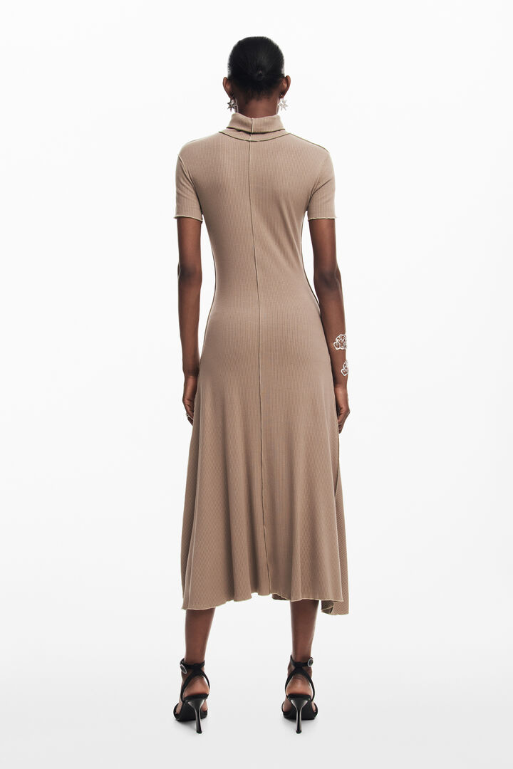 Midi dress with high neck | Desigual