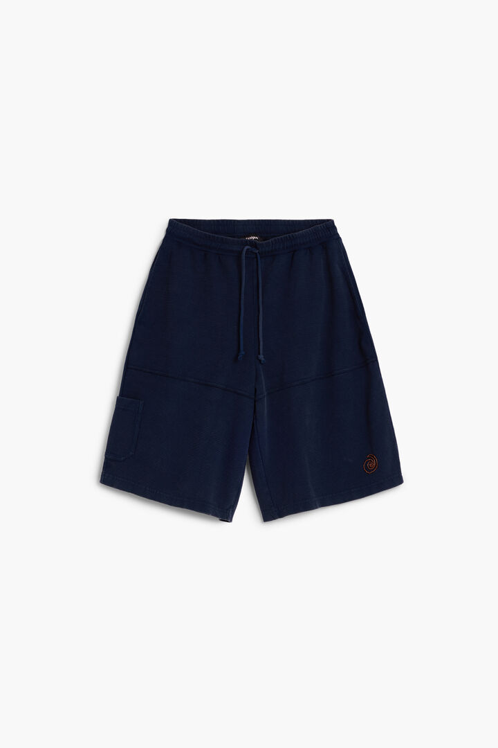 Plain knit bermuda shorts