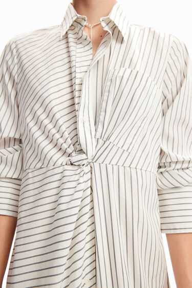 Striped midi shirt dress | Desigual