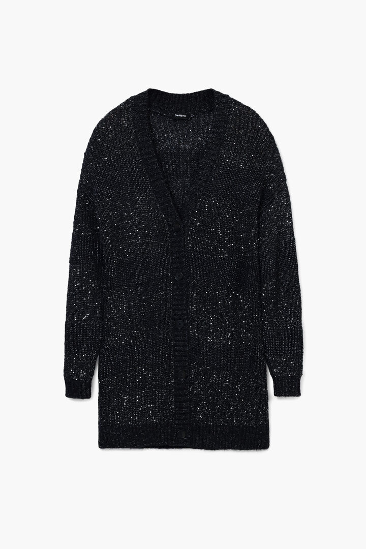 V-neck knit jacket | Desigual