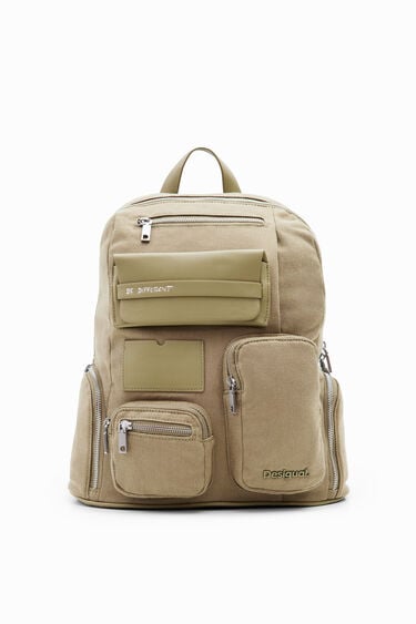 L canvas pockets backpack | Desigual