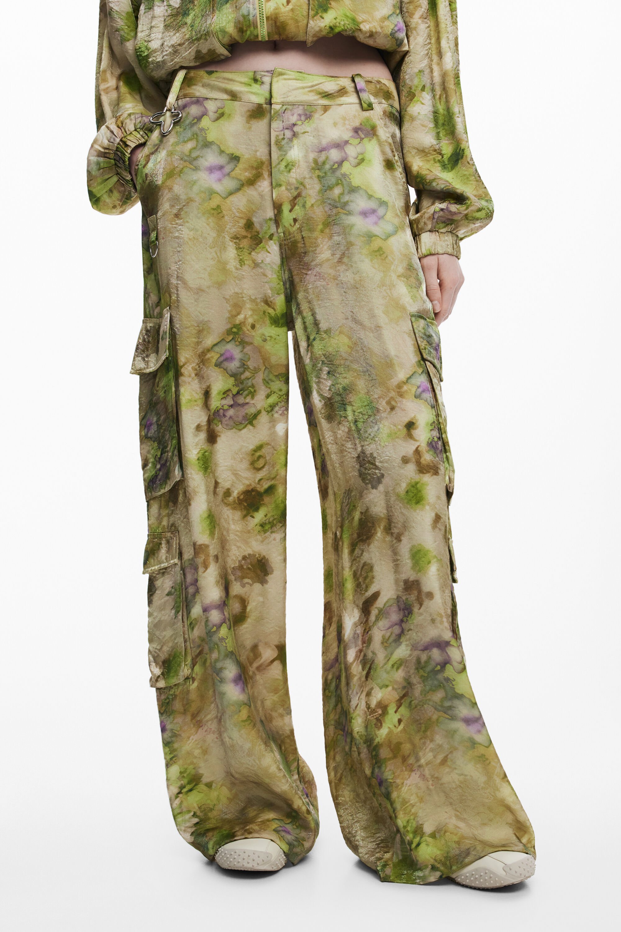 Collina Strada satin cargo pants Women's I Desigual.com