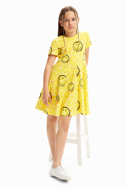 Obleka z motivom z motivom Smileyja® in limone