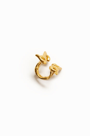 Zalio gold plated butterfly ring | Desigual