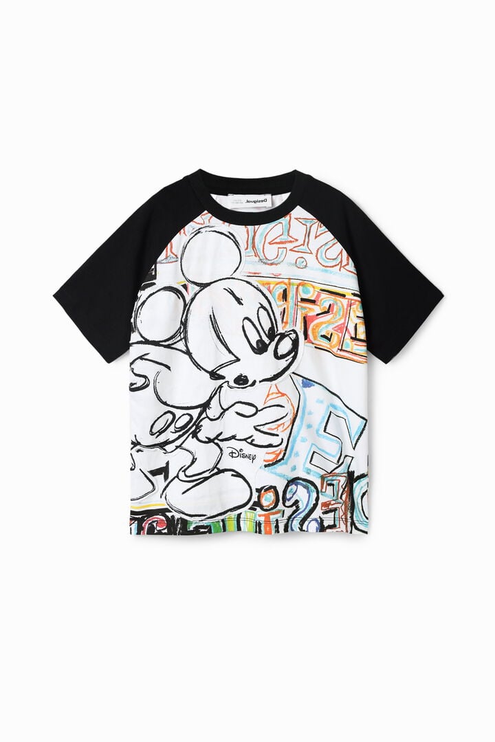 T-shirt met illustraties van Mickey Mouse