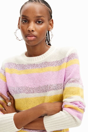 Striped knit pullover | Desigual