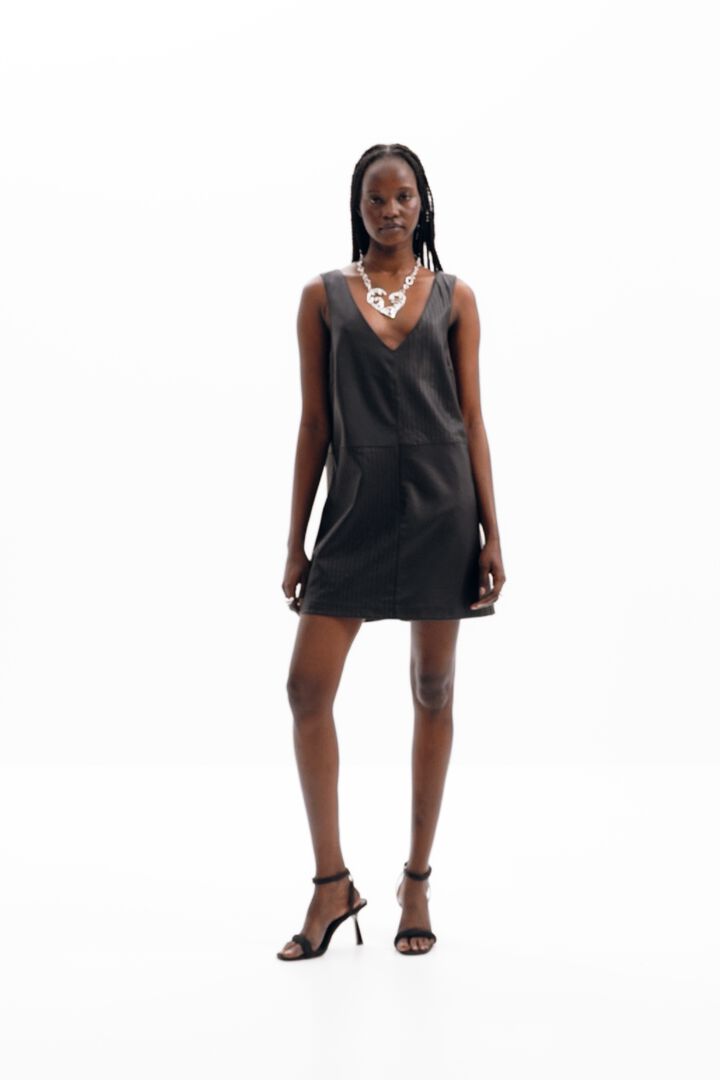 Vestido pichi efecto piel | Desigual