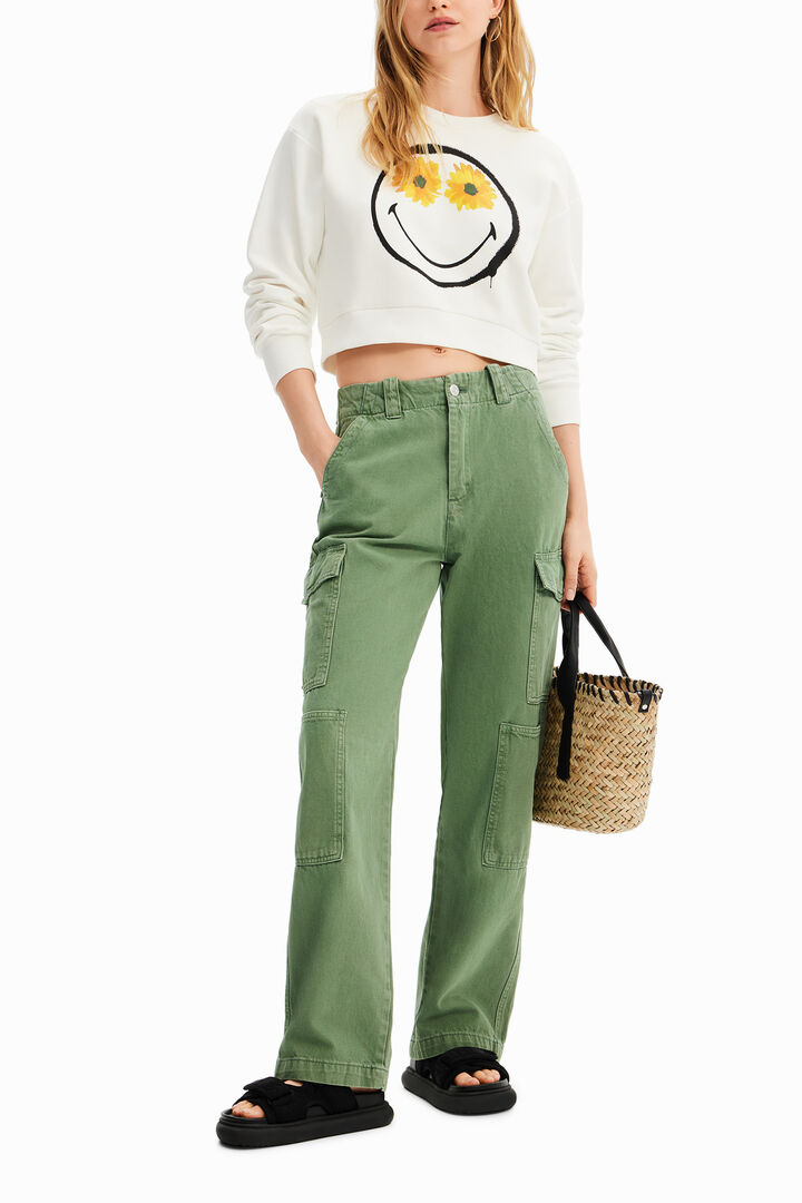 Short Smiley® sweatshirt | Desigual
