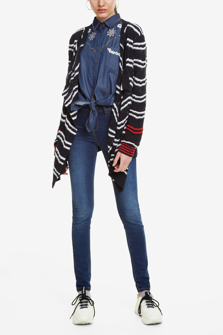 Navy Open Cardigan Cashel | Desigual