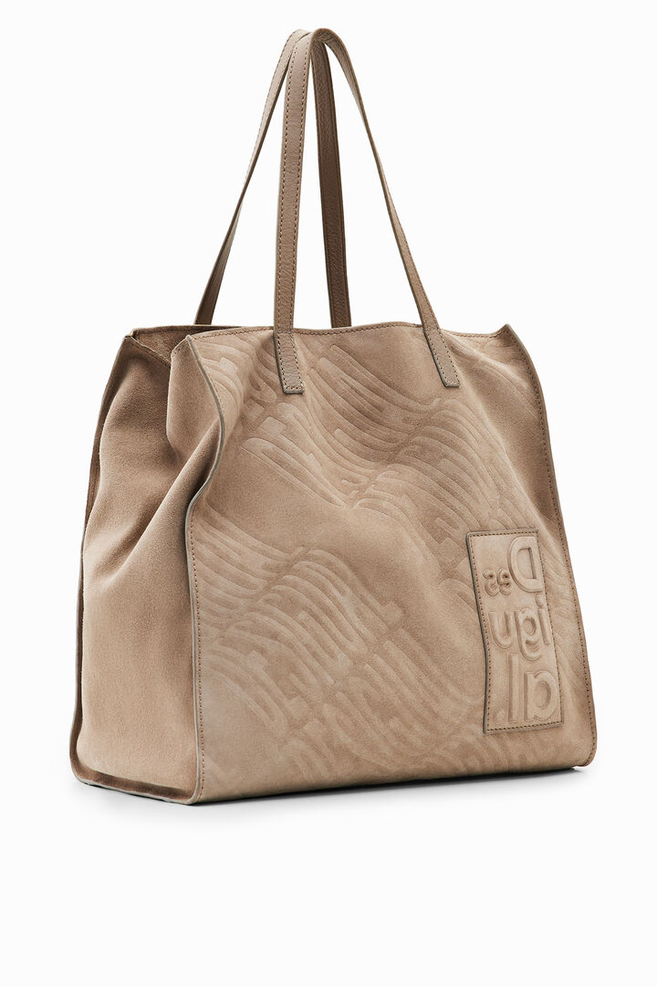 Large leather logo bag | Desigual