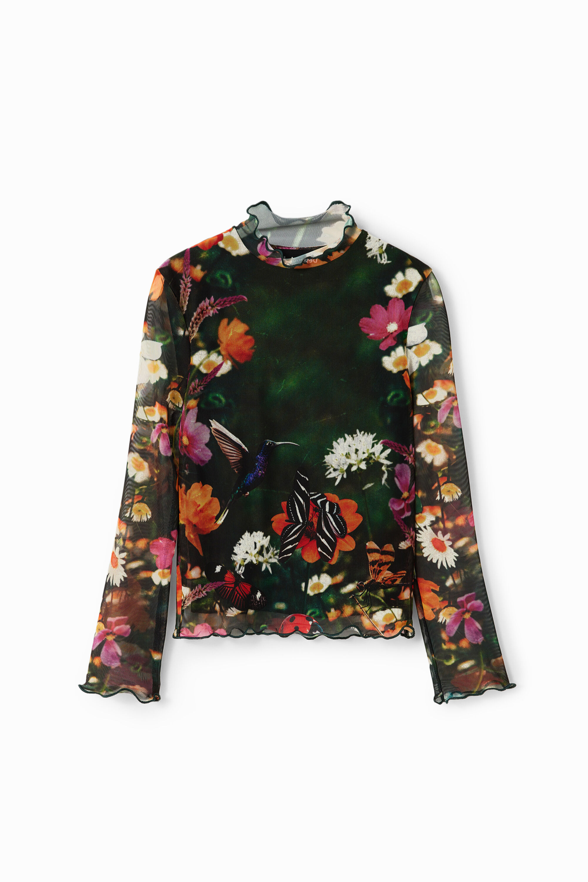 Shirt Tüll Blumen