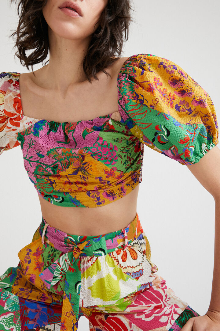 M. Christian Lacroix cropped blouse | Desigual