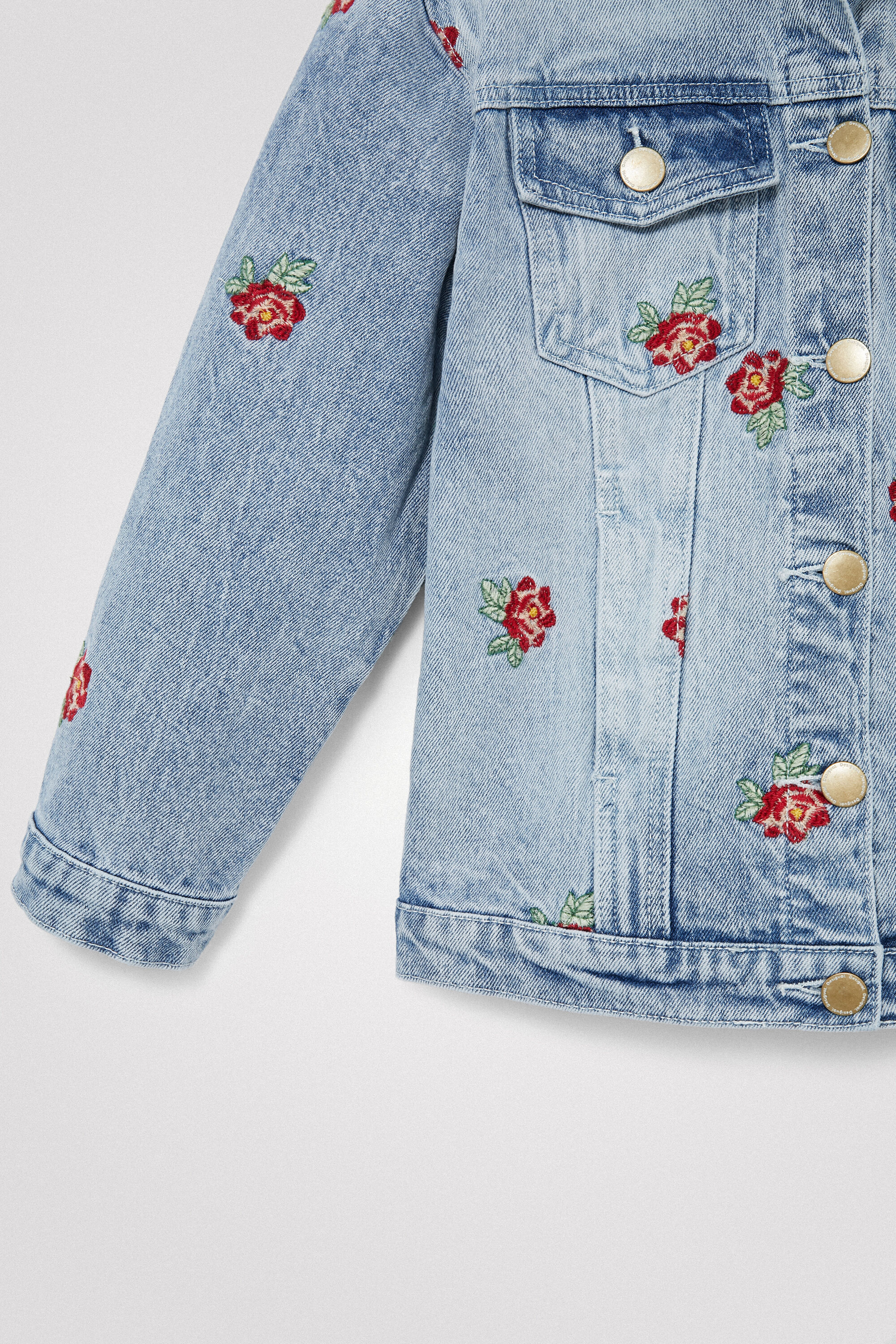 Rose denim jacket