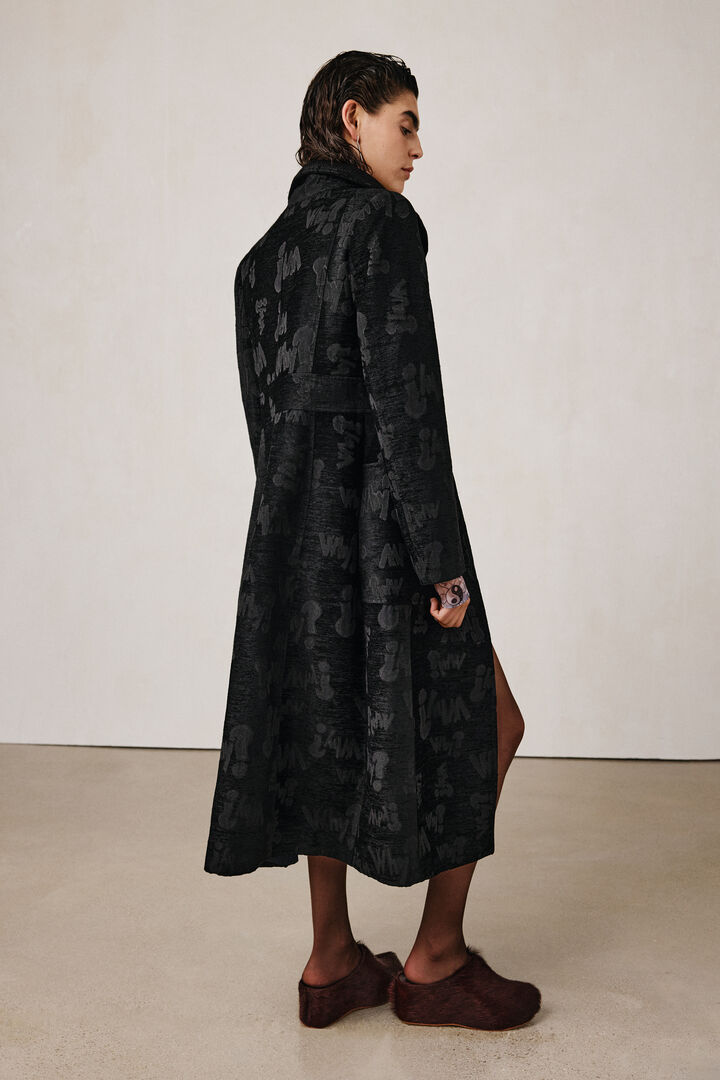 Structured jacquard coat studio | Desigual