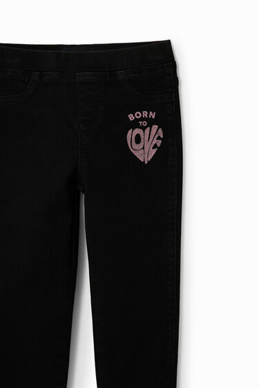Leggings vaqueros mensaje | Desigual