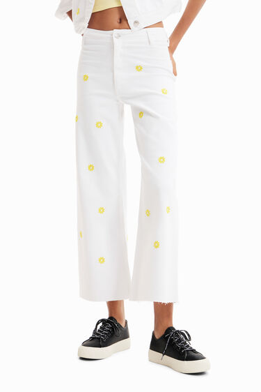 Texans Culotte cropped margarides | Desigual