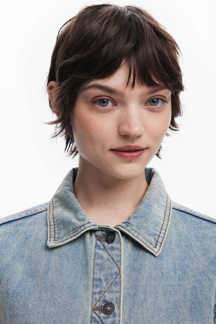 Veste en jean à fleurs | Desigual