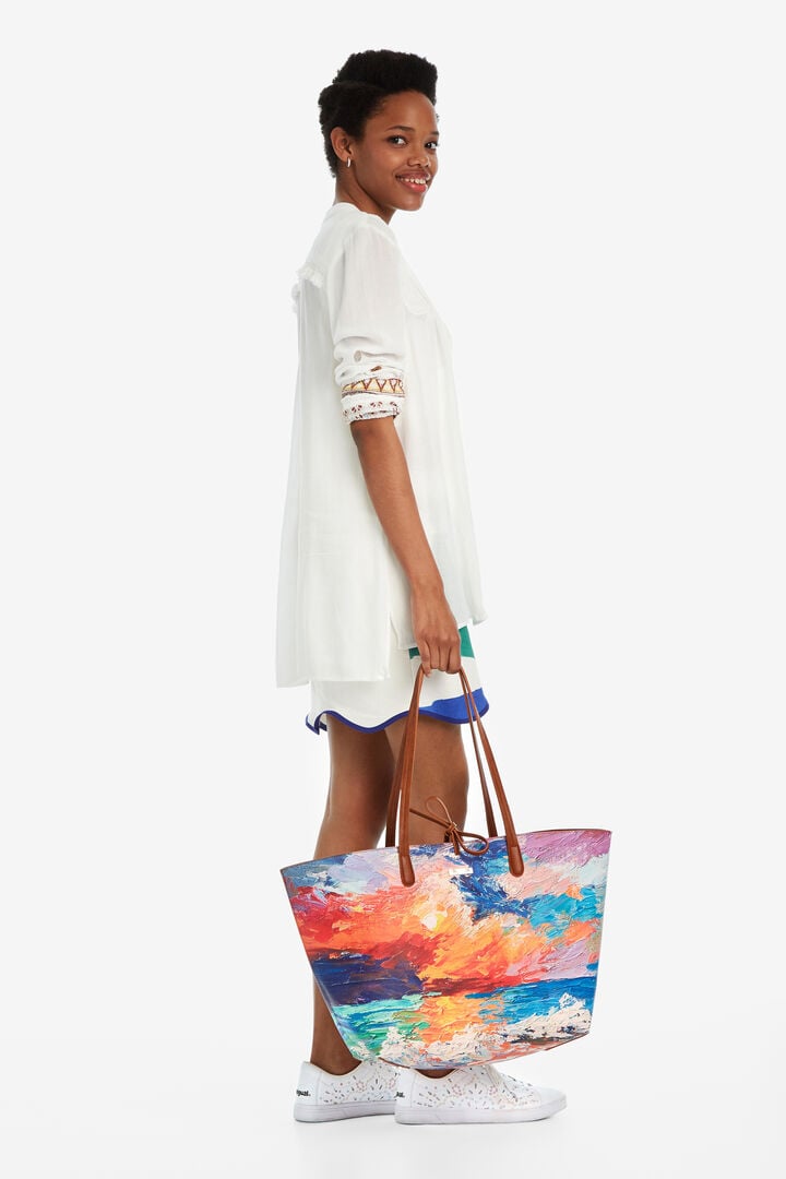 Reversible Beach Bag Capri | Desigual