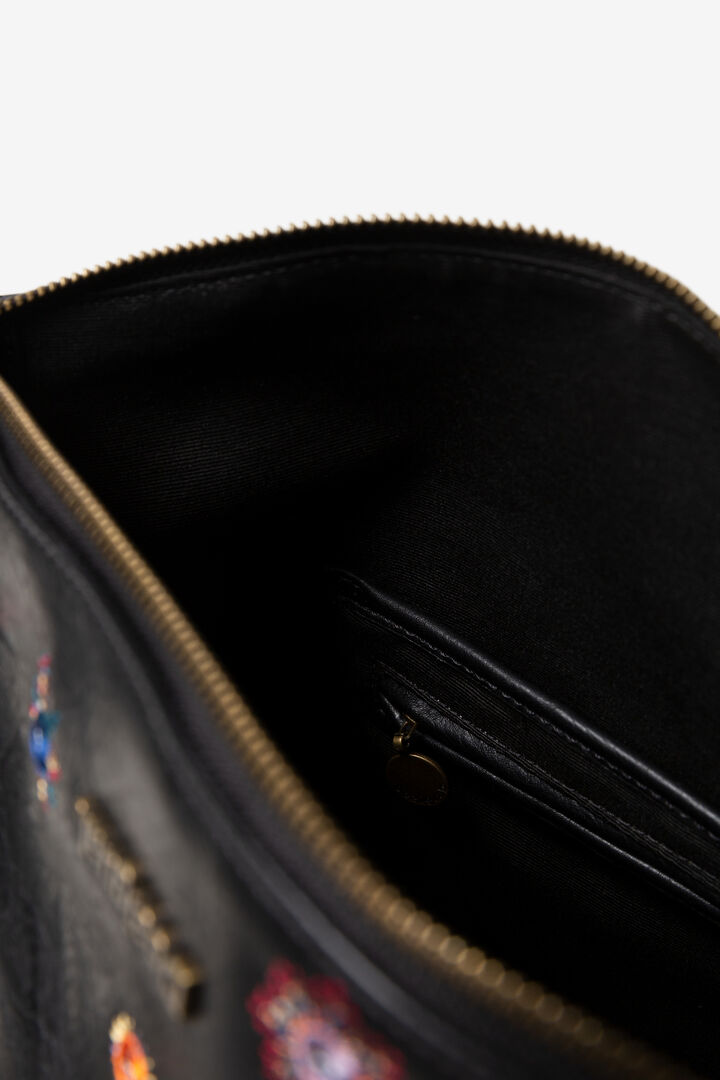 Bicolour briefcase-handbag double handle | Desigual