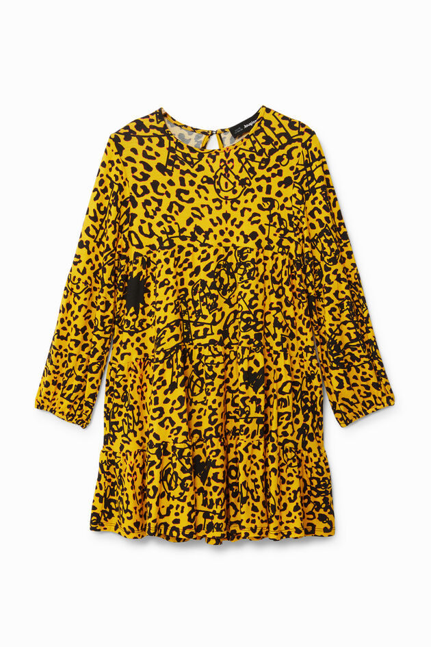 Trapeze dress leopard girl