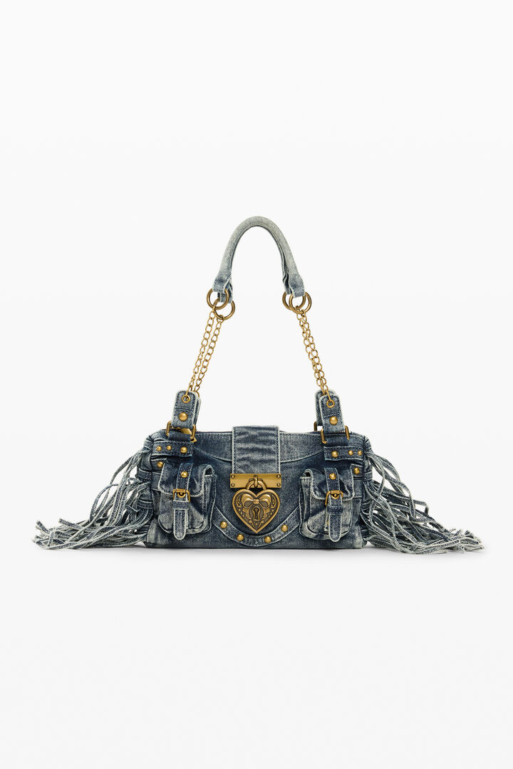 small fringed bag