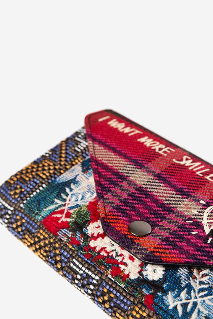 Porte-monnaie en tartan smile | Desigual
