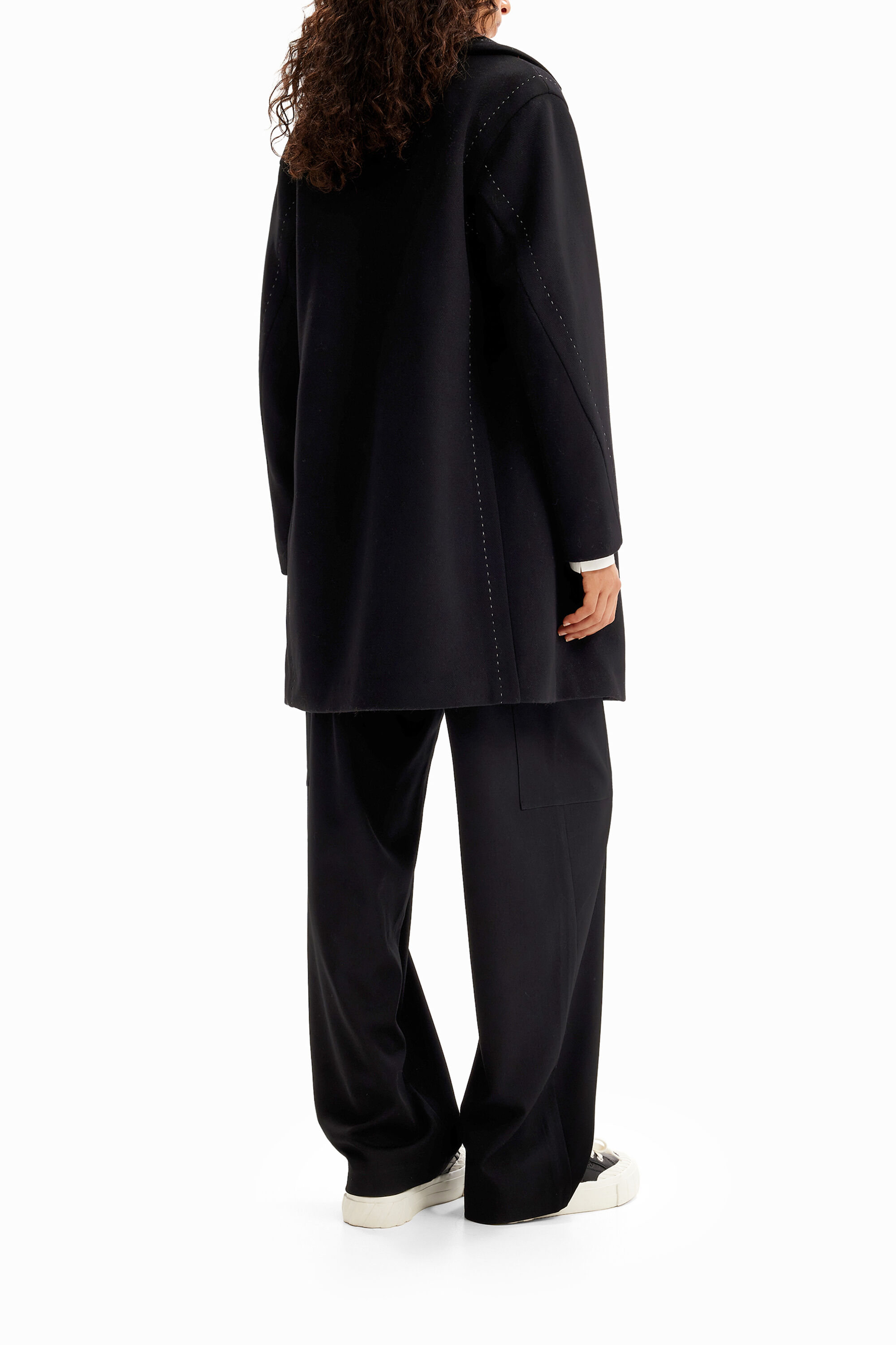 SWEN Desigual 6123604 Women's Stitching wool coat I Desigual.com