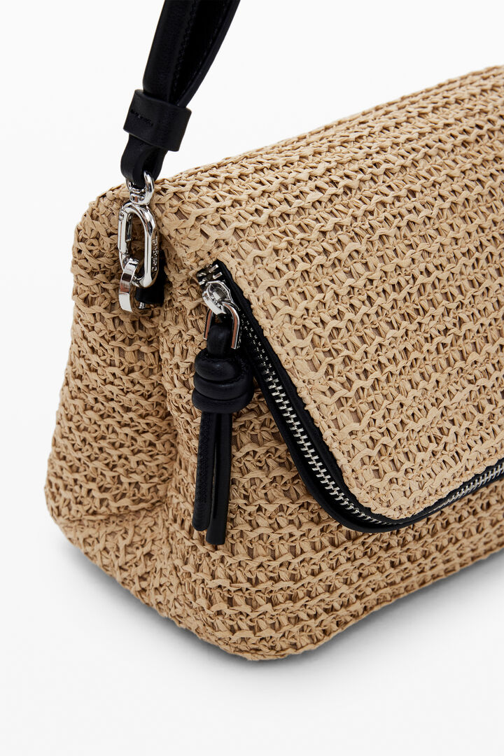 Raffia crossbody bag | Desigual