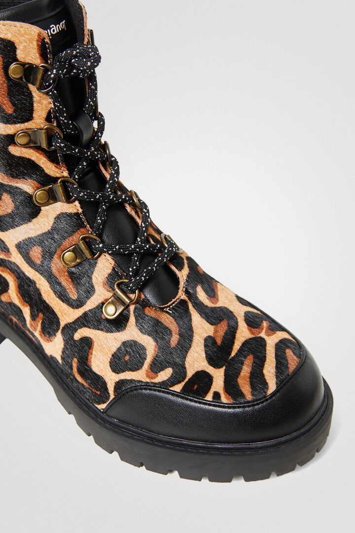 Botte en cuir animal print | Desigual