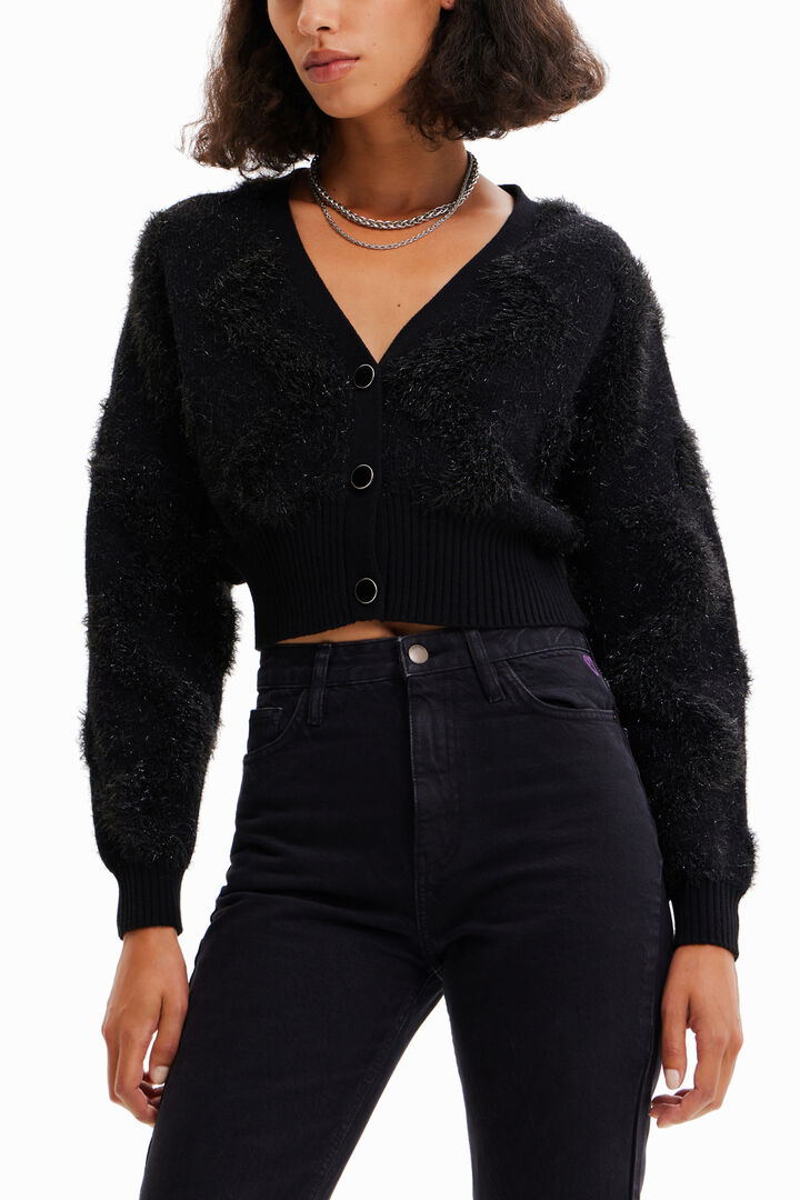 Gilet peluche brillant | Desigual