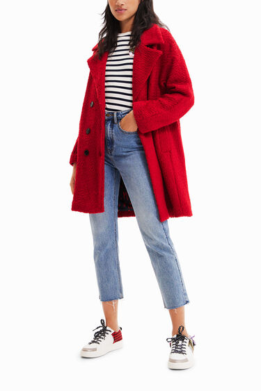 Manteau droit laine | Desigual