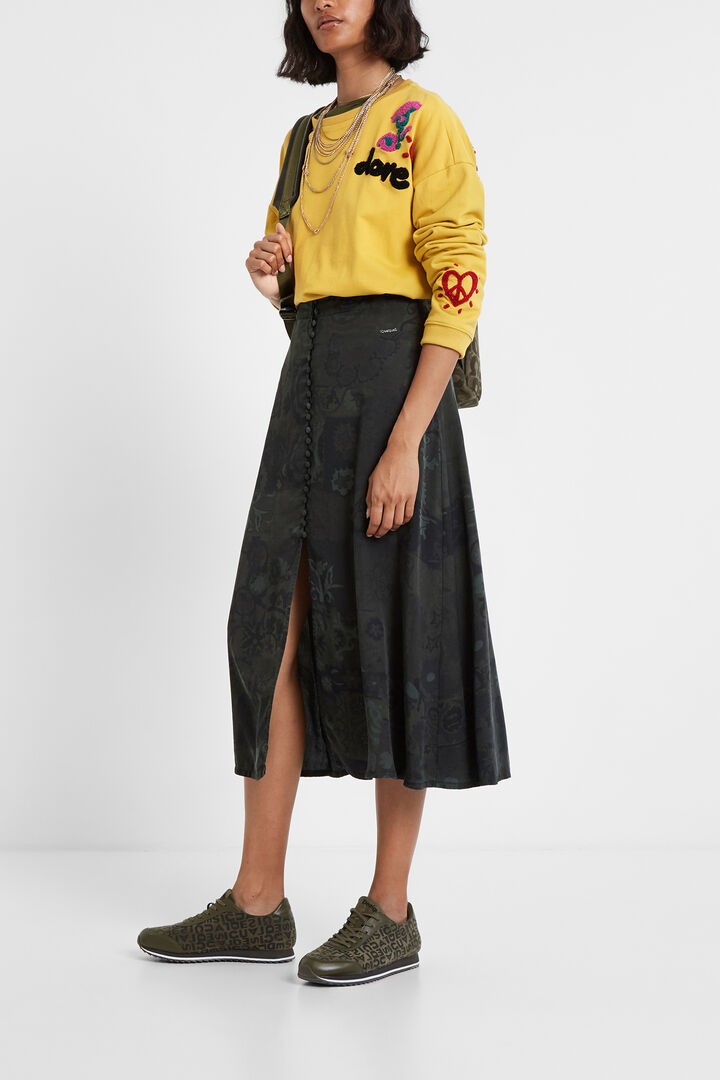 Jupe longue boutons | Desigual