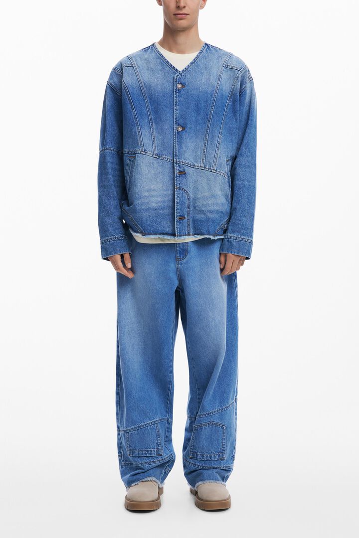 Patchwork denim jacket