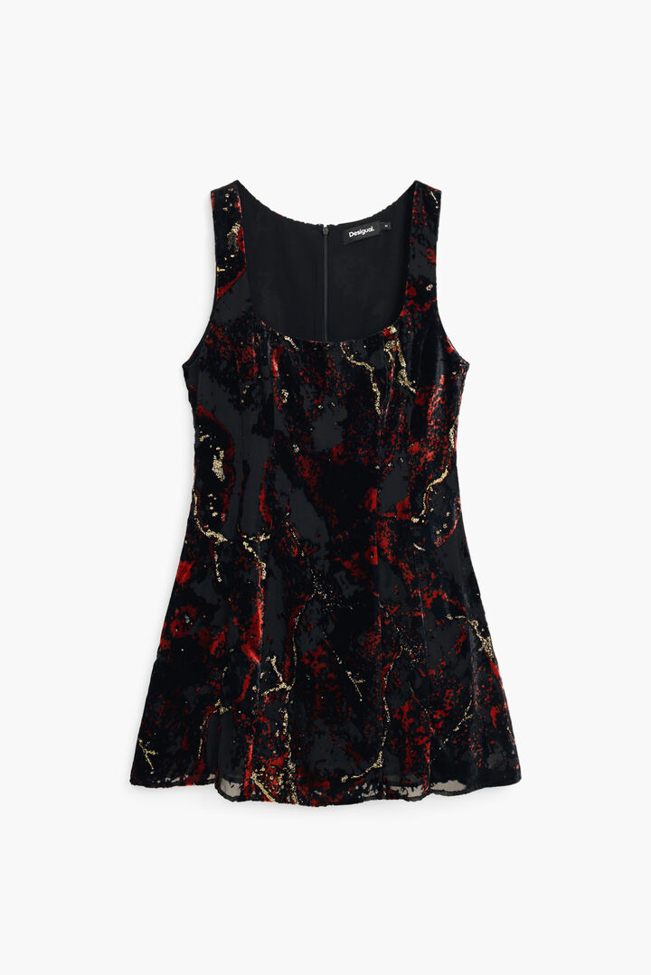Vestido de alças devoré | Desigual