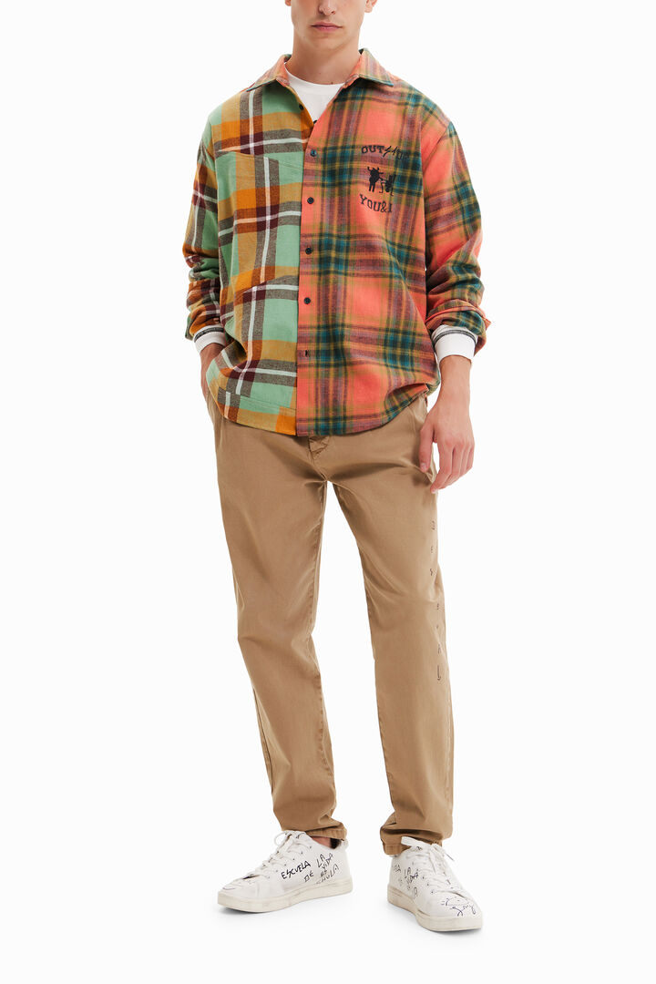Oversize plaid shirt | Desigual