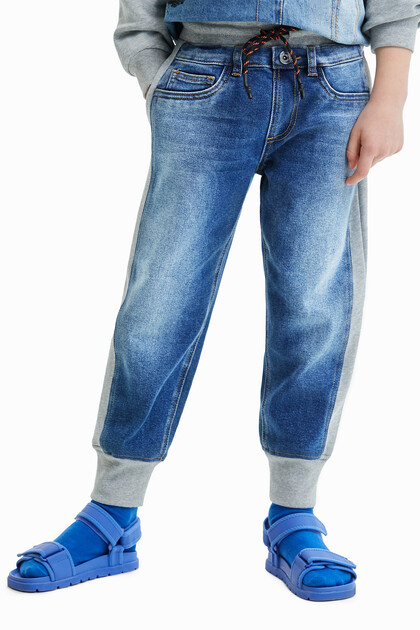 Hybrid-Hose Jeans-Jogginghose