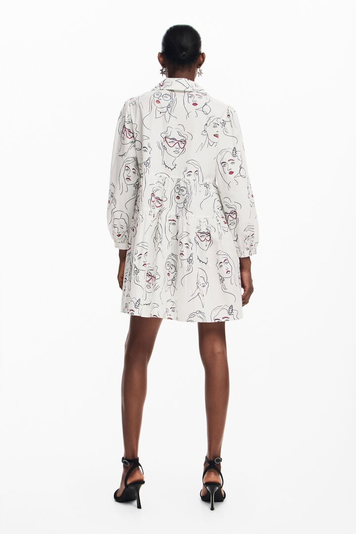 Mini dress with faces | Desigual