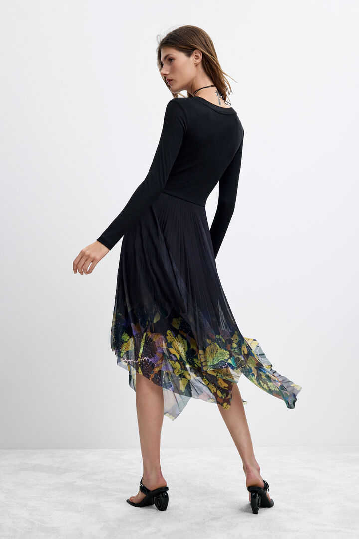 Vestido midi de manga comprida M. C. Lacroix