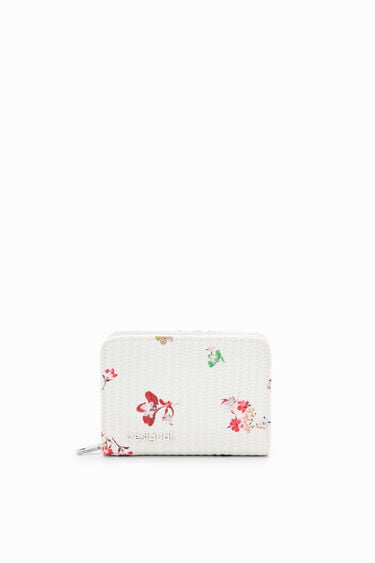 S textured floral wallet | Desigual