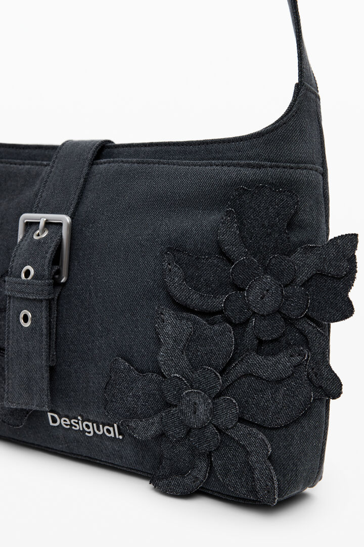 Medium bag with floral patch | Desigual
