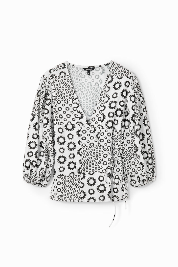 Patchwork wrap blouse | Desigual