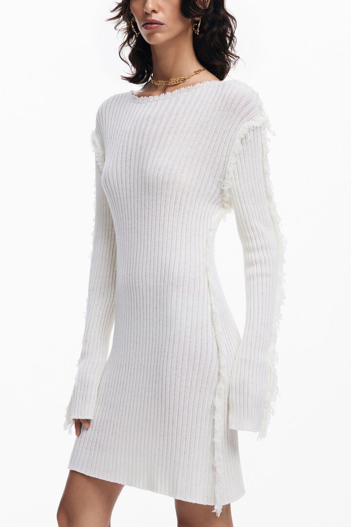 Vestido punto canalé