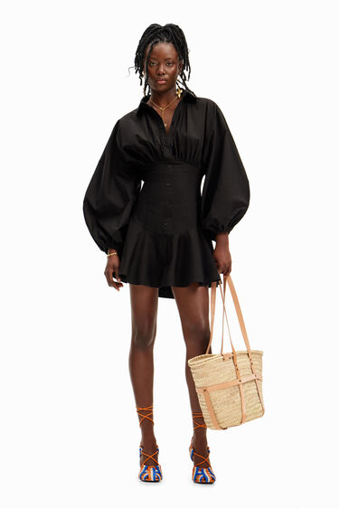 Robe courte corset Stella Jean | Desigual