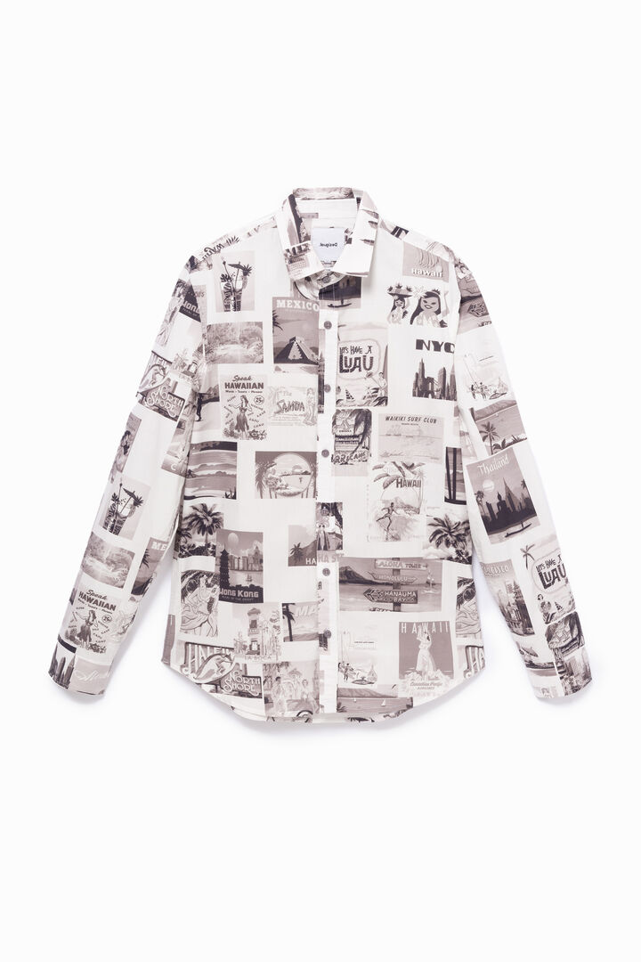Camisa orgànica amb postals | Desigual